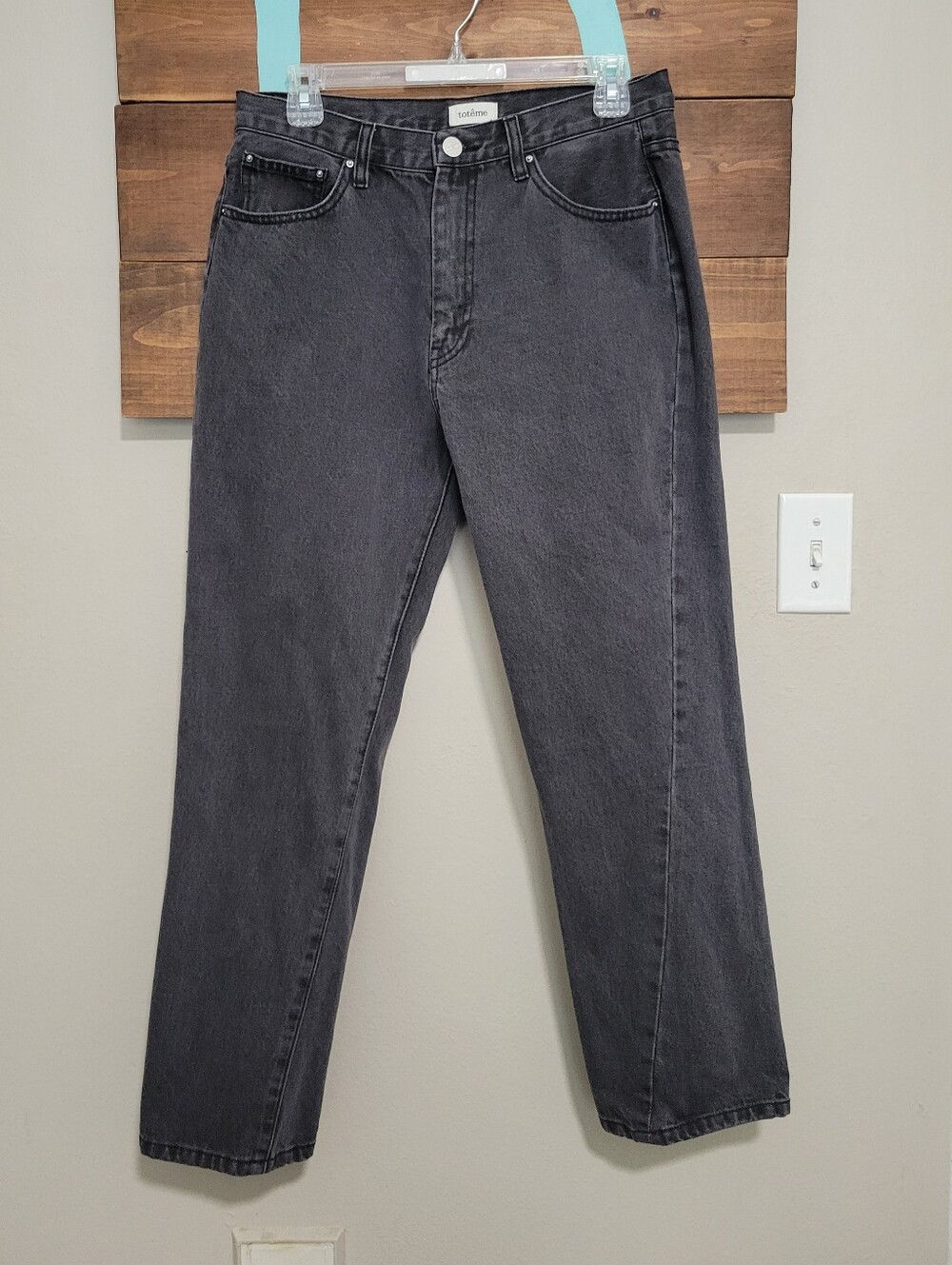 Toteme Gray Twisted seam Original denim Size 28
